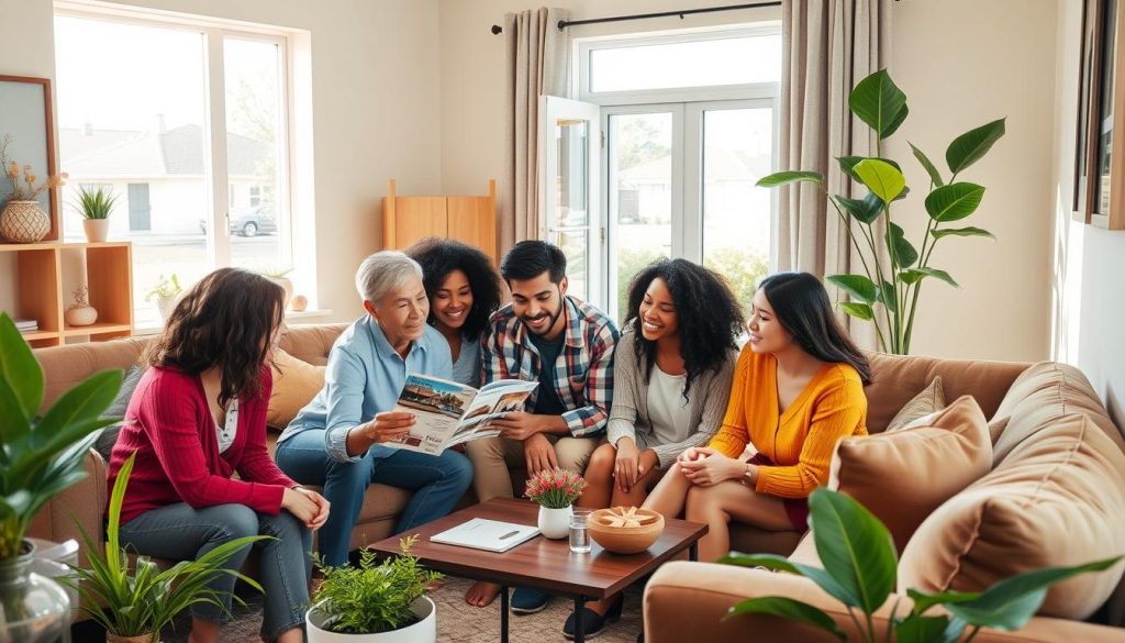 real estate agent helping first-time home buyers